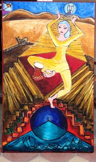 dancing on the ladder